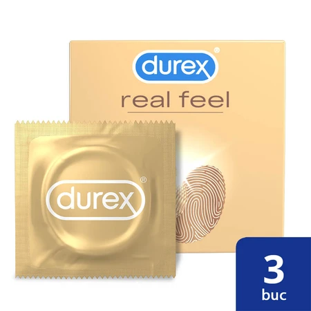 Condoom Real Feel, 3 stuks, Durex