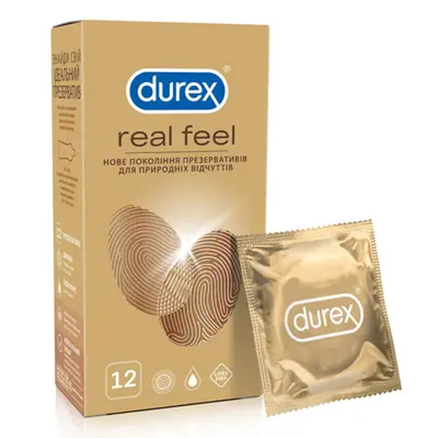 Buy Condom RealFeel, 10 pieces, Durex Condom RealFeel, 10 pieces, Durex