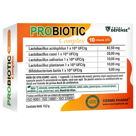 Complexe probiotique, 30 gélules, Cosmopharm