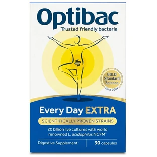 Probiótico diario Extra Forte, 30 cápsulas, OptiBac