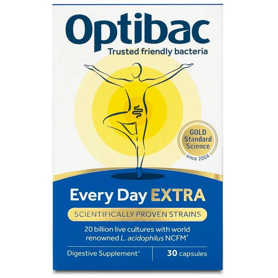 Probiótico diario Extra Forte, 30 cápsulas, OptiBac