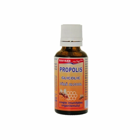 Propóleo glicólico sin alcohol, 30 ml, Favisan