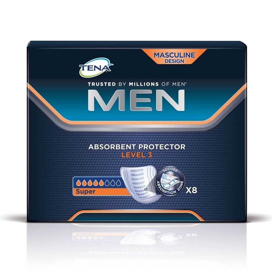 Buy Absorbent protection Men Super Level 3 (750856), 8 pieces, Tena Absorbent protection Men Super Level 3 (750856), 8 pieces, Tena
