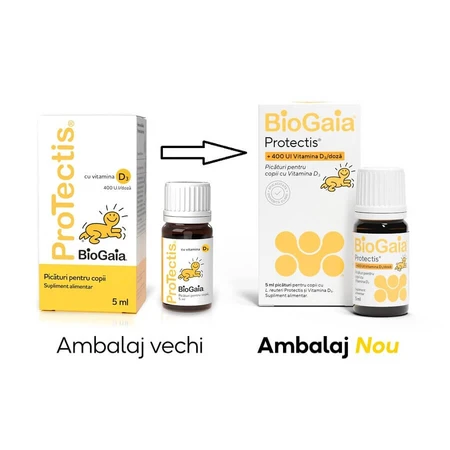 Protectis with Vitamin D3, children's drops, 5 ml, BioGaia