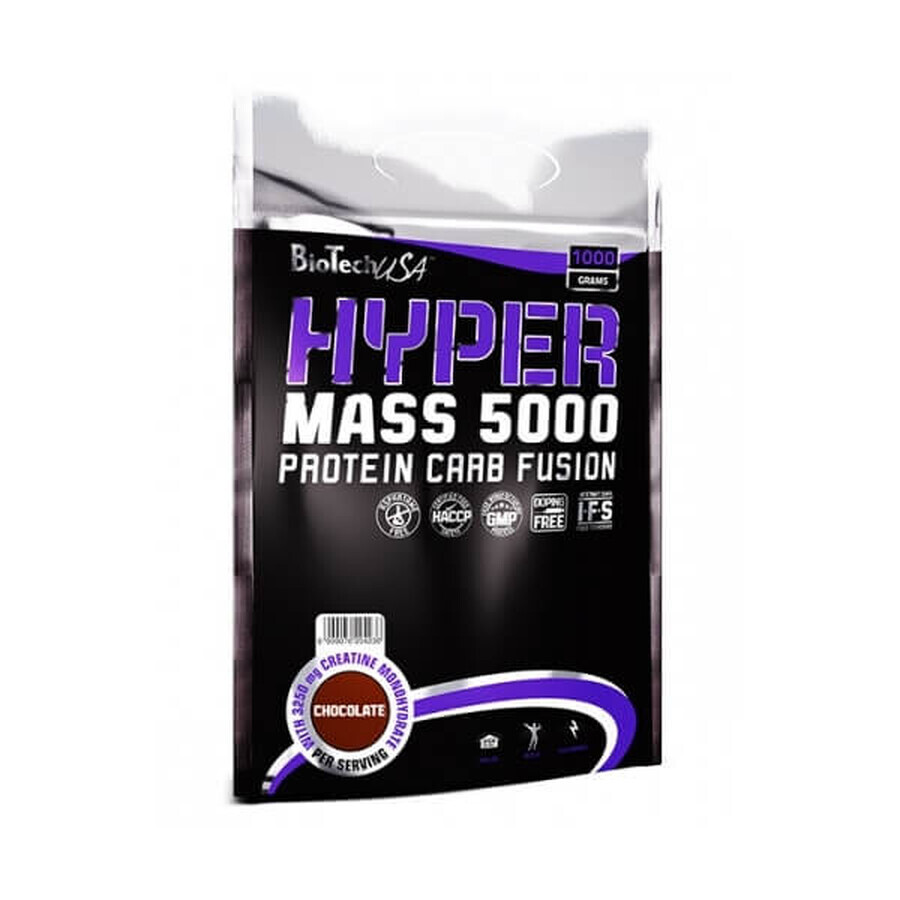 Poudre au goût de caramel-capuccino Hyper Mass 5000, 1000 g, BioTechUSA