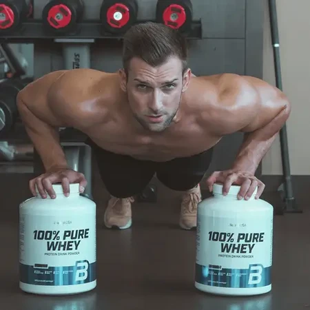 100% Pure Whey Cheesecake Proteína en Polvo con Frambuesa, 2270g, Biotech USA