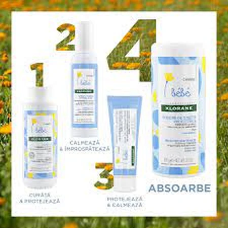 Beschermend babypoeder, 100 g, Klorane Baby