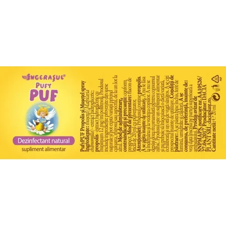 Spray à la propolis et à la camomille PufyPUF, 20 ml, Dacia Plant
