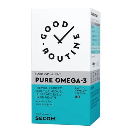 Pure Omega-3 Gute Routine, 60 Kapseln, Secom