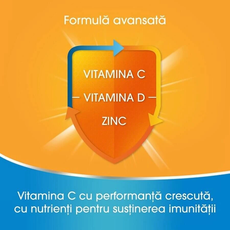 Redoxon Triple Action, vitamine per un supporto immunitario avanzato, 10 compresse, Bayer