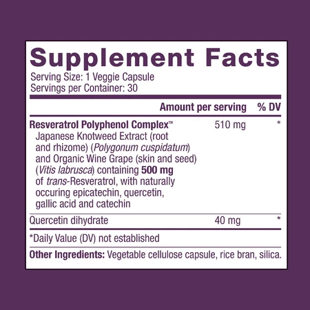Resveratrol 500 mg (446703), 30 capsules, ResVitale