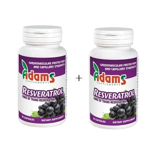 Resveratrol 50mg, 30 cápsulas, Adams Vision (1+1)