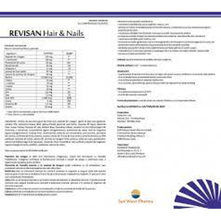 Revisan Hair and Nails, 30 tablets, Sun Wave Pharma