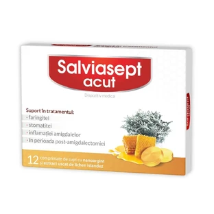 Salviasept ACUT, 12 comprimidos, Zdrovit 