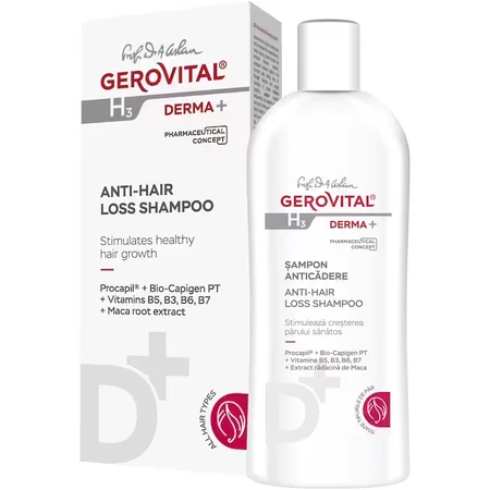 Gerovital H3 Derma+ Champú anticaída, 200 ml