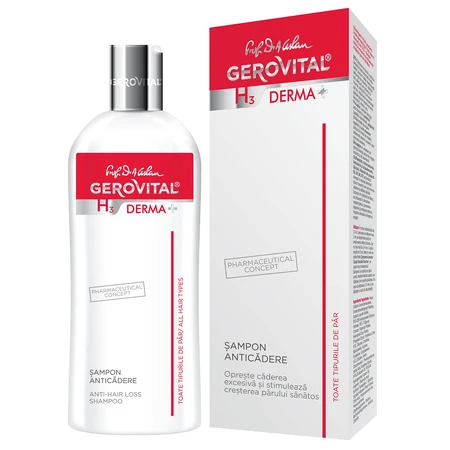 Gerovital H3 Derma+ Champú anticaída, 200 ml
