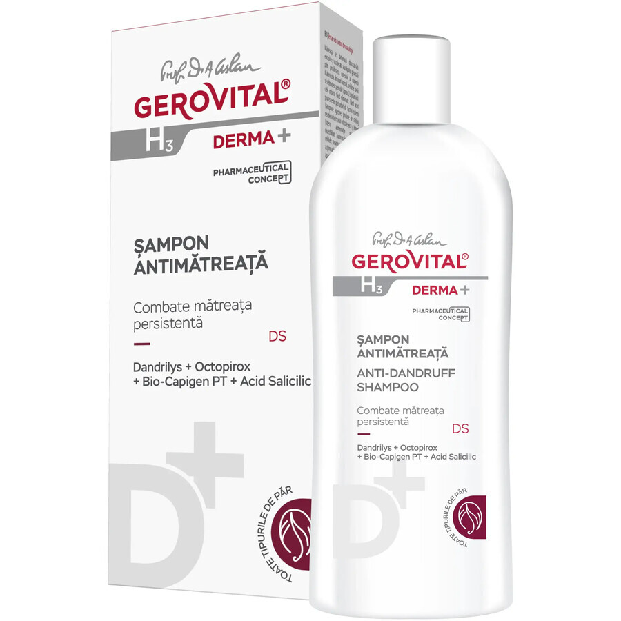 Gerovital H3 Derma+ anti-malaria shampoo, 200 ml, Farmec