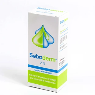 Champú con ketoconazol 2% Seboderm, 125 ml, Slavia Pharm