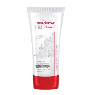 Detoxifying shampoo with charcoal Gerovital H3 Derma+, 200 ml, Farmec