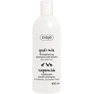 Ziaja Champú fortalecedor leche de cabra y queratina, 400 ml