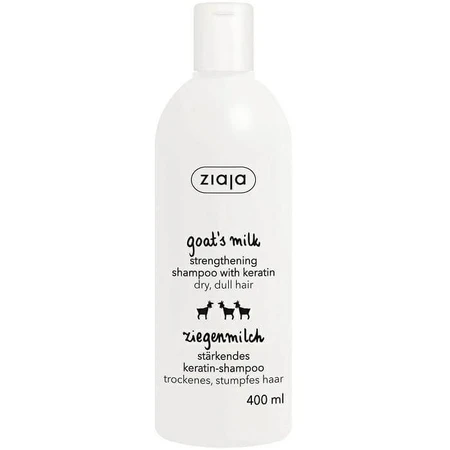 Ziaja Champú fortalecedor leche de cabra y queratina, 400 ml