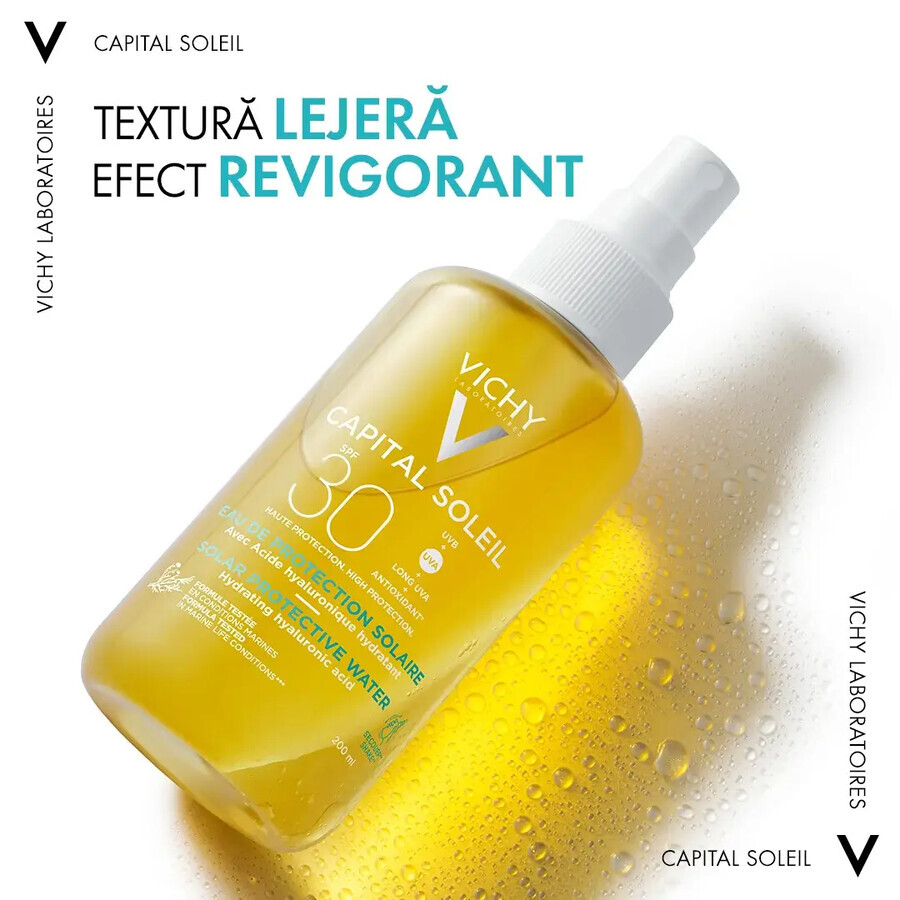 Vichy Capital Soleil Hydra Eau Solaire avec SPF 30+, 200 ml