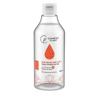 Micellair water 3 in 1 met 4D hyluronzuur en lotusextract, 400 ml, Cosmetic Plant