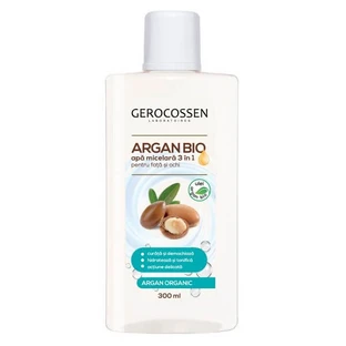 Eau micellaire visage et yeux 3 en 1 à l'argan bio, 300 ml, Gerocossen