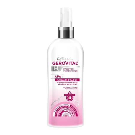 Gerovital H3 Evolution Perfect Look Agua micelar bifásica, 150 ml