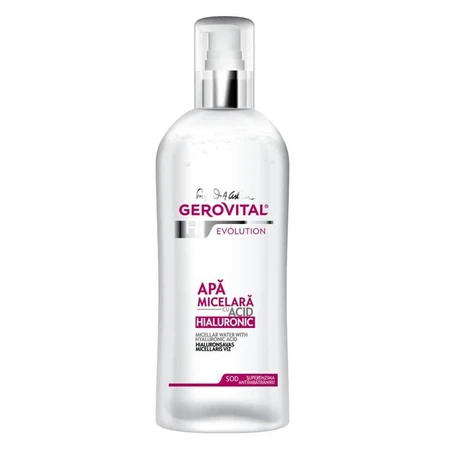 Agua micelar con ácido hialurónico Gerovital H3 Evolution, 150 ml, Farmec