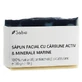 Natural facial soap with activated charcoal and sea minerals, 130 g, Sabio