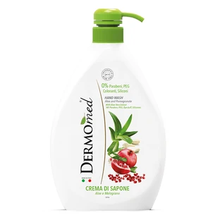 Jabón líquido en crema con Aloe Vera y Granada, 1 L, DermoMed