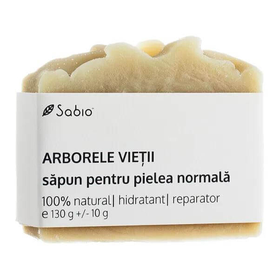 Jabón natural para piel normal con Árbol de la Vida, 130 g, Sabio