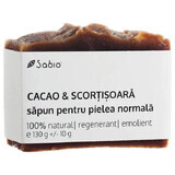 Natural soap for normal skin with cocoa and cinnamon, 130 g, Sabio