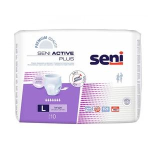 Adult diapers, Large, 10 pieces, Seni Active Plus