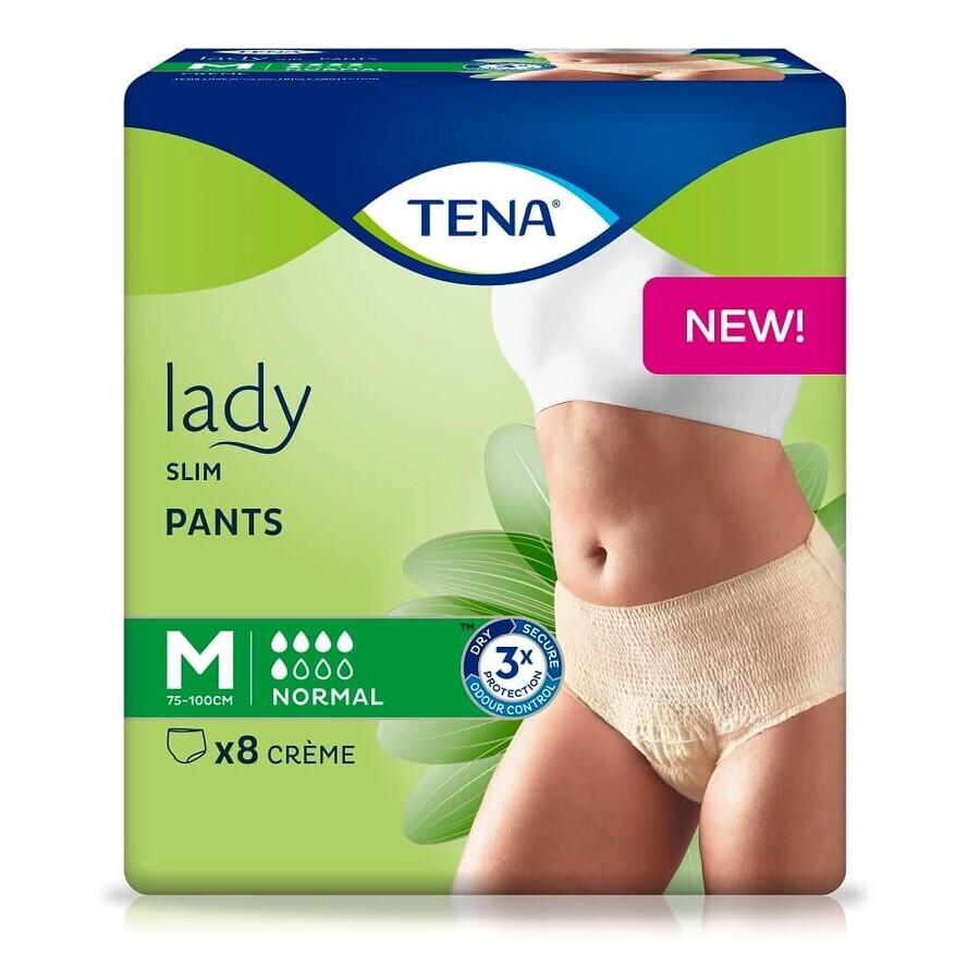 Buy Panty type diapers Slim Pants M, 8 pieces, Tena Panty type diapers Slim Pants M, 8 pieces, Tena