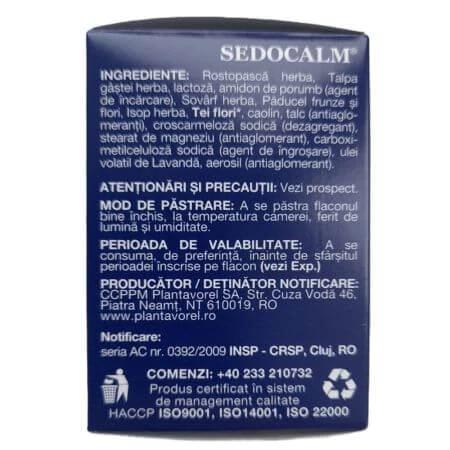 Sedocalm V, 40 Tabletten, Plantavorel