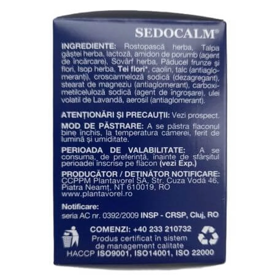 Sedocalm V, 40 Tabletten, Plantavorel