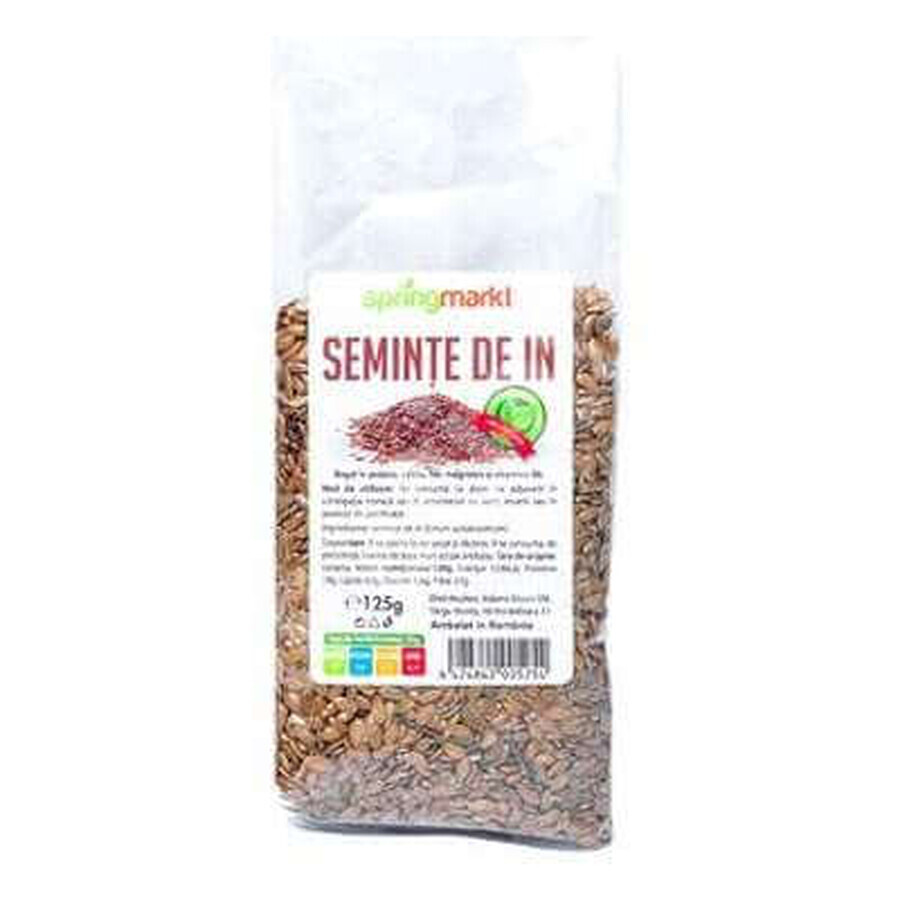 Cumpără Seminte de In, 125 g, Spring Markt Seminte de In, 125 g, Spring Markt