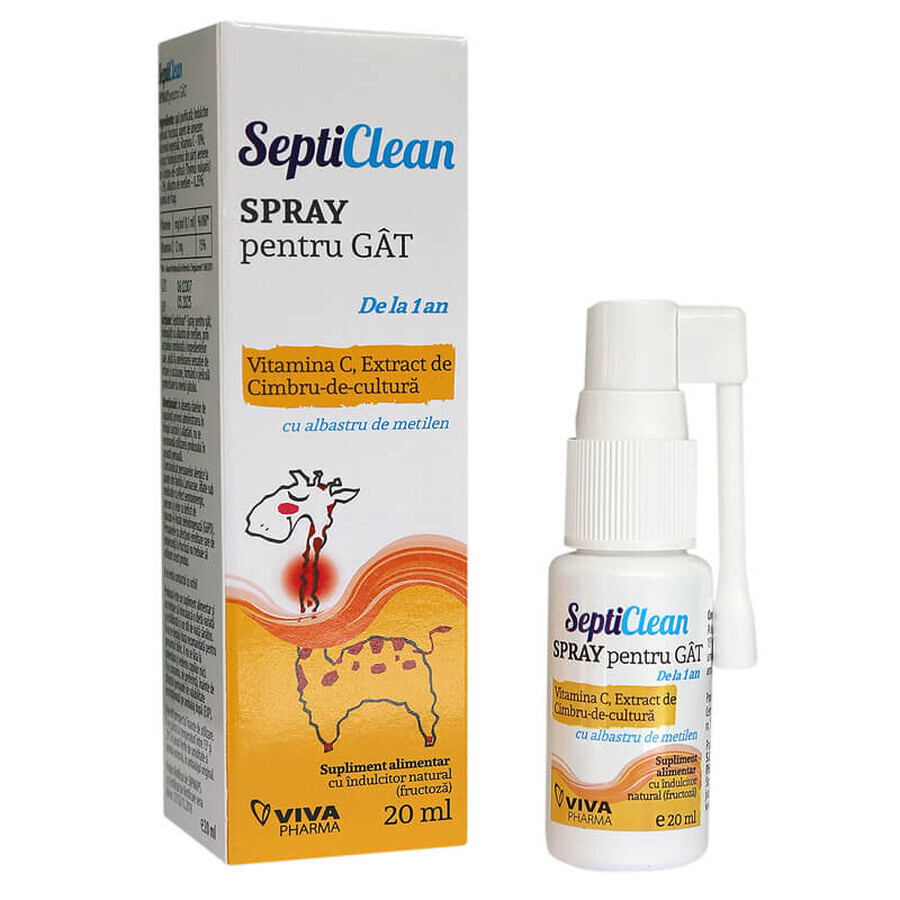 Septiclean Halsspray, 20 ml, Viva Pharma