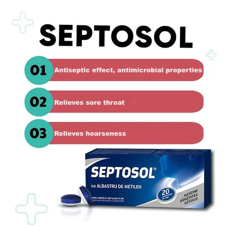 Septosol mit Methylenblau, 20 Tabletten, Biofarm