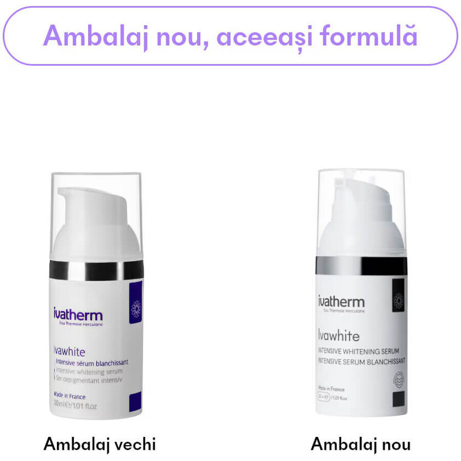 Siero depigmentante intensivo Ivawhite, 30 ml, Ivatherm