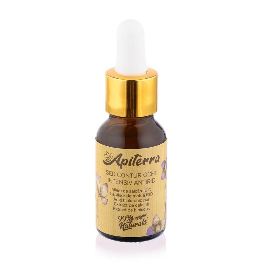 Intensive anti-wrinkle eye contour serum Apiterra, 15 ml, Apicola Pastoral Georgescu