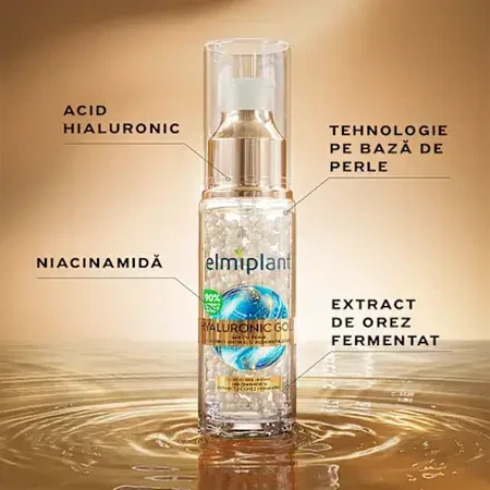 Facial serum with Hyaluronic Gold filling effect, 30 ml, Elmiplant