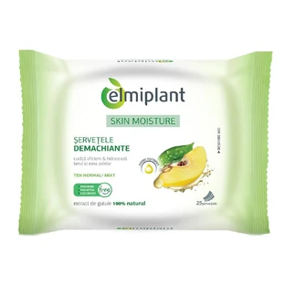 Skin Moisture Reinigingsdoekjes voor normale en gemengde huid, 25 stuks, Elmiplant