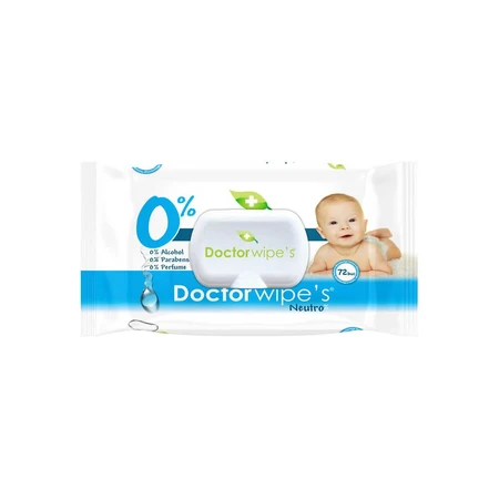 Toallitas húmedas Neutro Baby, 72 unidades, Doctor Wipe's