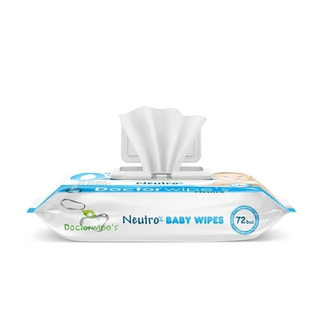Toallitas húmedas Neutro Baby, 72 unidades, Doctor Wipe's