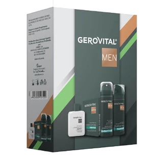 Set Gerovital Men Lotion après-rasage 100ml, Déodorant 150 ml, Mousse à raser 200ml, Farmec