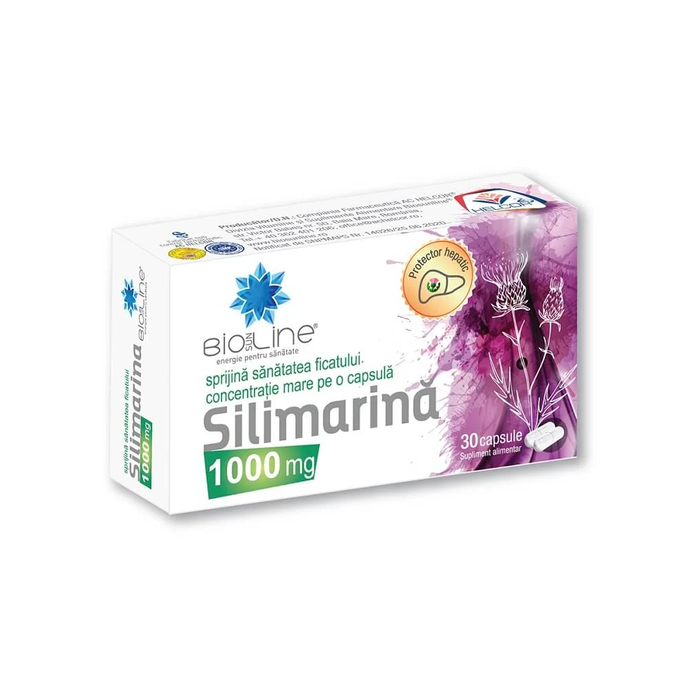 Silymarin 1000 mg, 30 capsules, Helcor