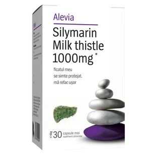 Silymarin Milk Thistle 1000 mg, 30 capsules, Alevia